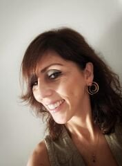 Helezonik Asimetrik Bronz Küpe