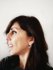 Güneş Gümüş Küpe