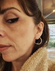Ucu Açık Gümüş Küpe