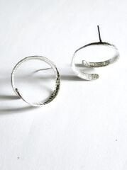 Ucu Açık Gümüş Küpe