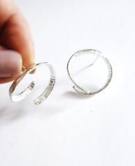 Ucu Açık Gümüş Küpe