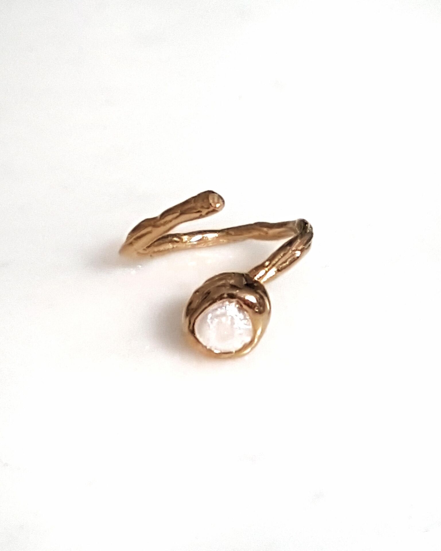 İnci Mineli Yılan Yüzük