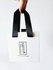 Asimetrik Bordo Mineli Mekik Küpe