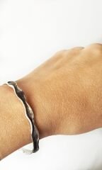 Dalgalı Gümüş Bilezik