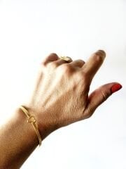 Minik Kalp Bronz Bilezik