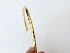 Dokulu Sade Bronz Bilezik