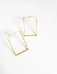 Tel Dikdörtgen Küpe