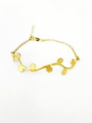 Yuvarlaklı Gümüş Zincirli Bileklik