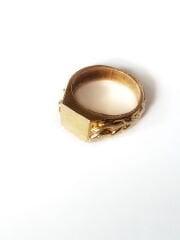 Altın Renk El Yapımı Dokulu Yüzük