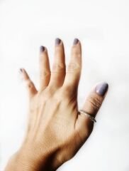 Organik Formlu İnce Gümüş Yüzük