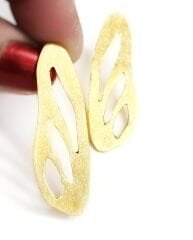 Serbest Formlu Uzun Özel Tasarım Küpe